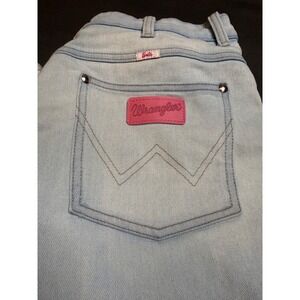 BarbieCore Wrangler x Barbie Collab High-Rise Flare Jeans 70s Western  32x32